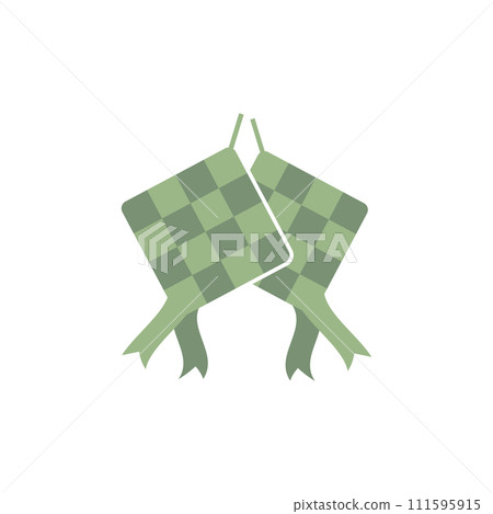 Ketupat or rice dumpling 111595915