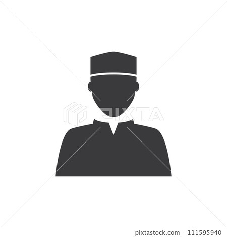 Muslim man clothes icon Muslim man clothes icon 111595940