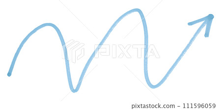 Light blue arrows isolated on white background. 111596059