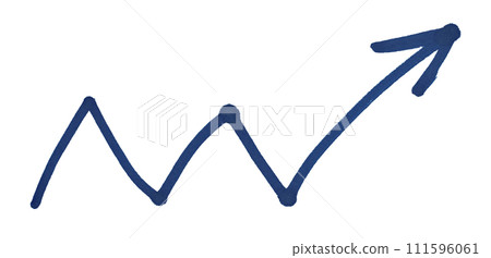 Blue arrows isolated on white background 111596061
