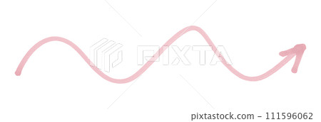 pink arrows isolated on white background pink arrows isolated on white background 111596062