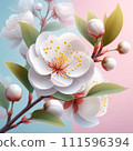 white plum blossom 111596394