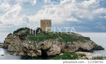 Historical Sile Castle located in Black Sea coast of Istanbul, Turkey 111596781