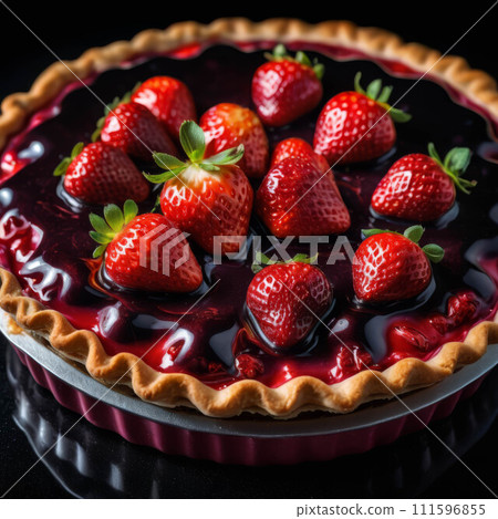 Delicious Strawberry tart 111596855