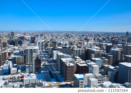 冬季札幌市區東方向 冬季札幌市區東方向 111597264