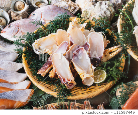 fresh seafood 111597449
