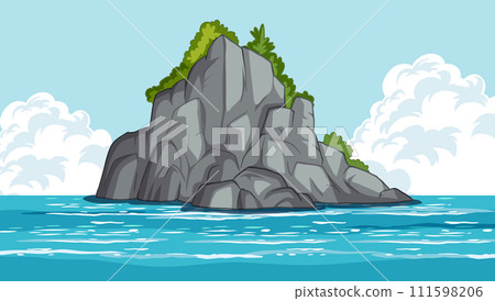 Secluded Island Oasis in the Ocean Secluded Island Oasis in the Ocean 111598206