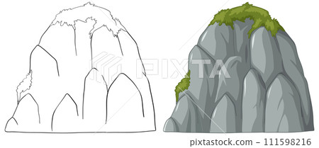 Mountain Peak Vector Illustration Mountain Peak Vector Illustration 111598216
