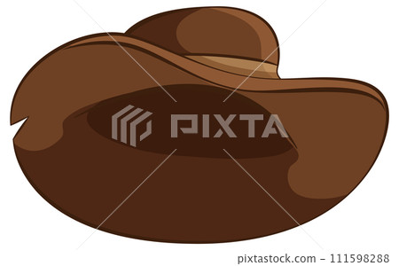 Classic Western Cowboy Hat Illustration 111598288