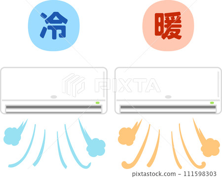 Air conditioner working for cooling and heating 111598303