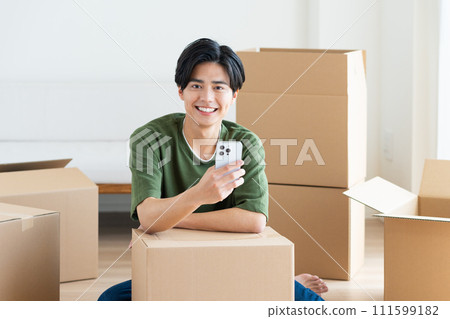 young man moving young man moving 111599182
