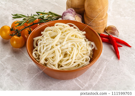 Traditiona Asian cuisine - Udon noodle Traditiona Asian cuisine - Udon noodle 111599703