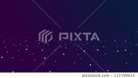 Geometric mesh lines on a blue-purple background. Geometric mesh lines on a blue-purple background. 111599814
