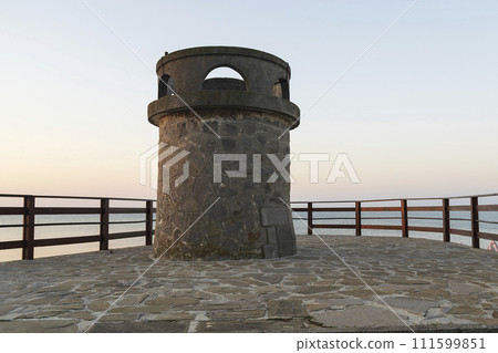 City of Nesebar on the sunrise-one famous Bulgarian resort 111599851