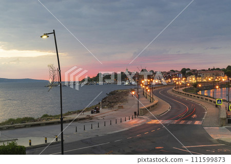 Nesebar in the morning-one famous Bulgarian resort 111599873