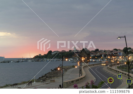 Nesebar in the morning-one famous Bulgarian resort 111599876
