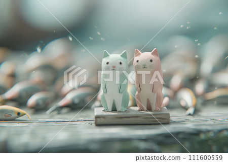 可愛貓咪微型素材-2(3D) 可愛貓咪微型素材-2(3D) 111600559