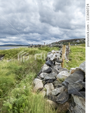The new path at Portnoo harbour in County Donegal, Ireland. 111600724