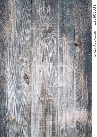 Wooden background. Old rustic wooden planks and board with dark texture. Old wooden wall. Dark wood 111601331
