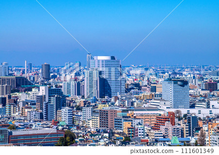 Tokyo cityscape in Japan, overlooking Toyo University Hakusan campus, etc. Tokyo cityscape in Japan, overlooking Toyo University Hakusan campus, etc. 111601349