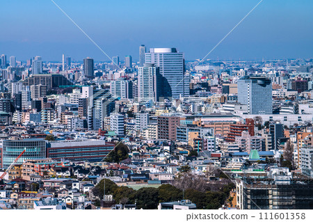 Tokyo cityscape in Japan, overlooking Toyo University Hakusan campus, etc. Tokyo cityscape in Japan, overlooking Toyo University Hakusan campus, etc. 111601358