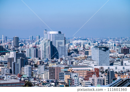 Tokyo cityscape in Japan, overlooking Toyo University Hakusan campus, etc. Tokyo cityscape in Japan, overlooking Toyo University Hakusan campus, etc. 111601360