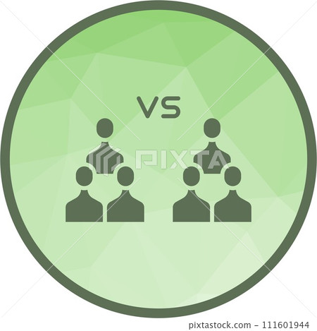 Team Vs Team icon vector image. 111601944