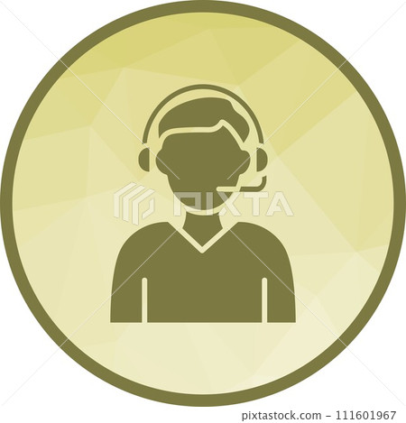 Support Agent icon vector image. 111601967