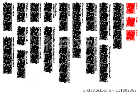 crab 蠏 䲒 crab kani Crab English 4 crab 蠏 䲒 crab kani Crab English 4 111602262