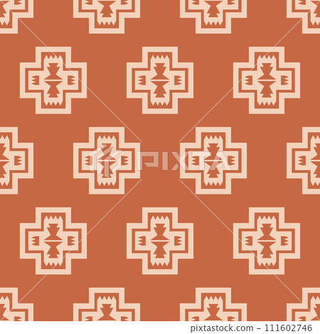Tribal Southwestern Quilt Navajo Seamless Pattern Tribal Southwestern Quilt Navajo Seamless Pattern 111602746