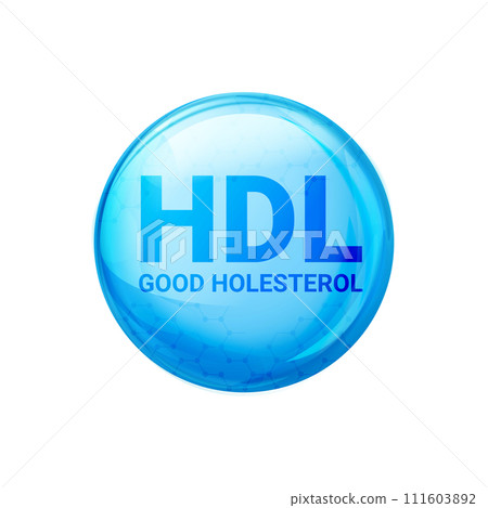 Good HDL cholesterol icon blood vessel density. Vector high cholesterol level Good HDL cholesterol icon blood vessel density. Vector high cholesterol level 111603892