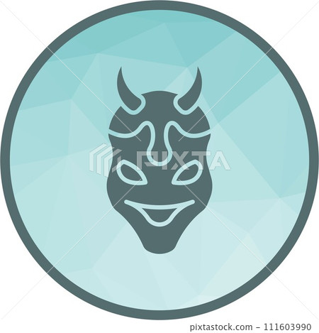 Oni icon vector image. 111603990