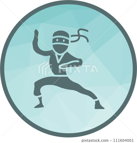 Ninjutsu icon vector image. Ninjutsu icon vector image. 111604001