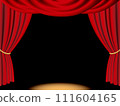 red stage curtain background 111604165