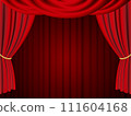 red stage curtain background 111604168