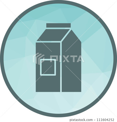 Milk box icon vector image. Milk box icon vector image. 111604252