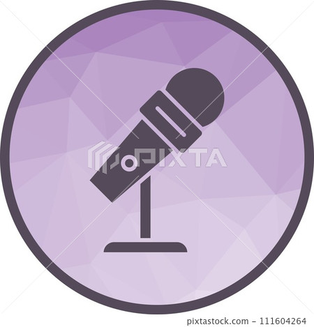Mic Stand icon vector image. 111604264