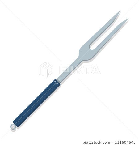 Kitchen utensil meat fork cartoon illustration Kitchen utensil meat fork cartoon illustration 111604643
