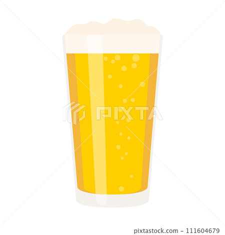 Beer glass cup cartoon illustration Beer glass cup cartoon illustration 111604679