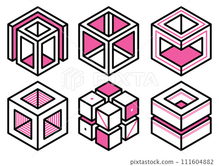 Geometric Memphis Design Elements Collection Geometric Memphis Design Elements Collection 111604882