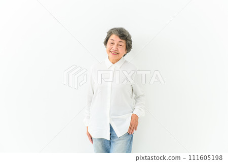 Senior woman portrait 111605198