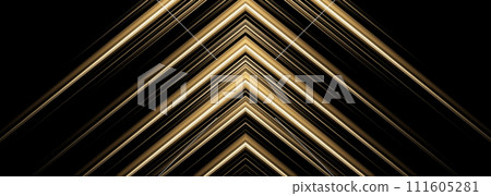 3D geometric modern black and gold luxury abstract background. 3D geometric modern black and gold luxury abstract background. 111605281