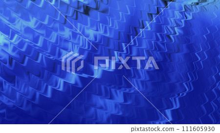 Volumetric 3D surface.Stepped, wavy surface.Water surface effect. 111605930