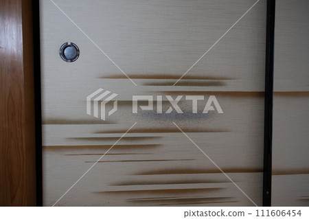 Fusuma in a Japanese-style room in a Japanese house Fusuma in a Japanese-style room in a Japanese house 111606454