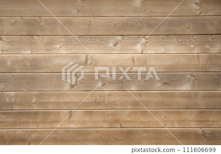 Wooden planks background wall. Textured rustic wood old paneling for walls, interiors and construction. 111606699