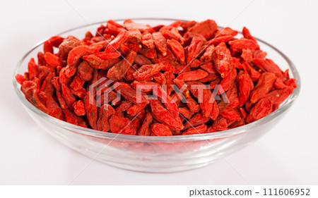 Goji berries on white background Goji berries on white background 111606952