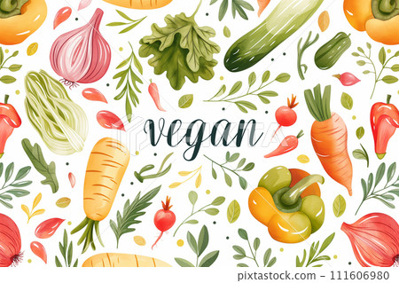 Vegan image illustration 111606980