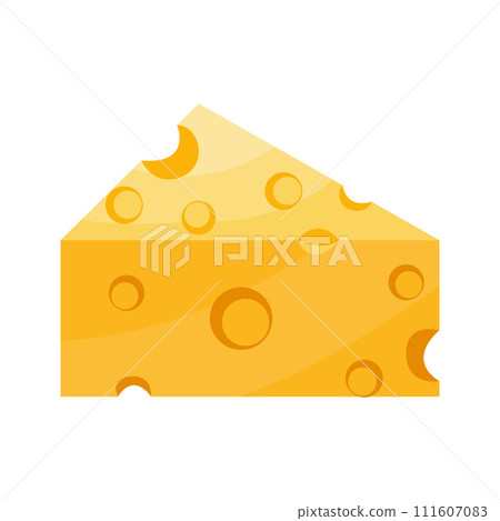 Cartoon Cheddar cheese cartoon illustration 111607083