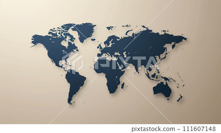 AI-generated content. Design minimal world map 111607148