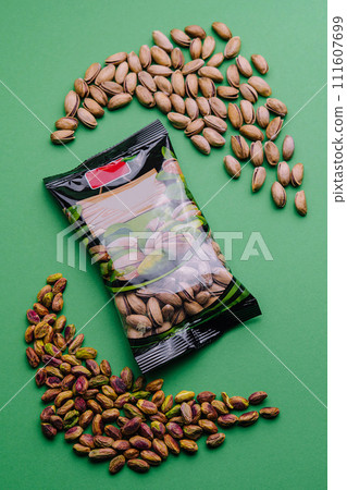 pistachios peeled and unpeeled and packaging pistachios peeled and unpeeled and packaging 111607699
